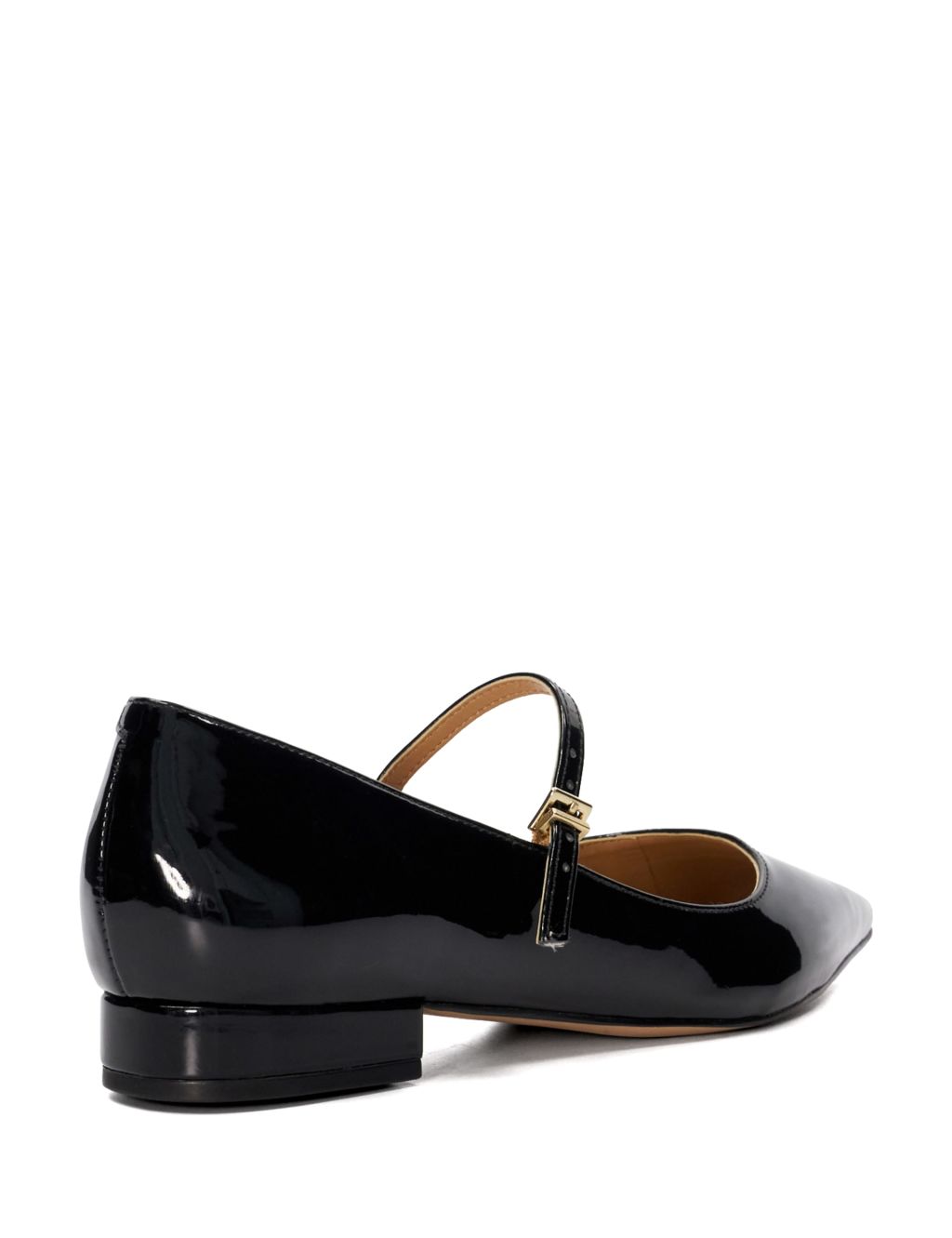 Patent Block Heel Ballet Pumps 2 of 5