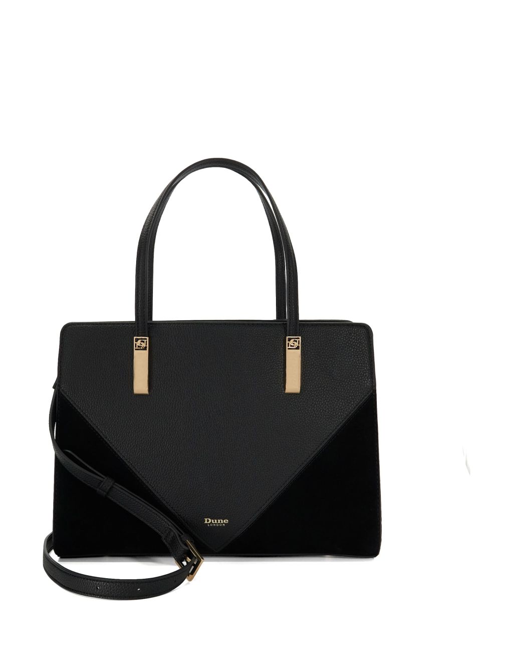 Faux Leather Top Handle Grab Bag