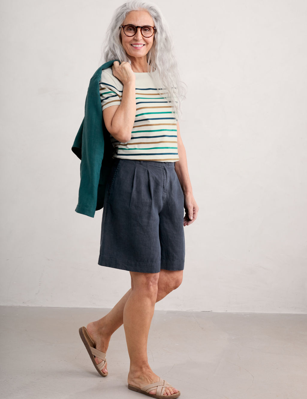 Pure Cotton Striped T-Shirt