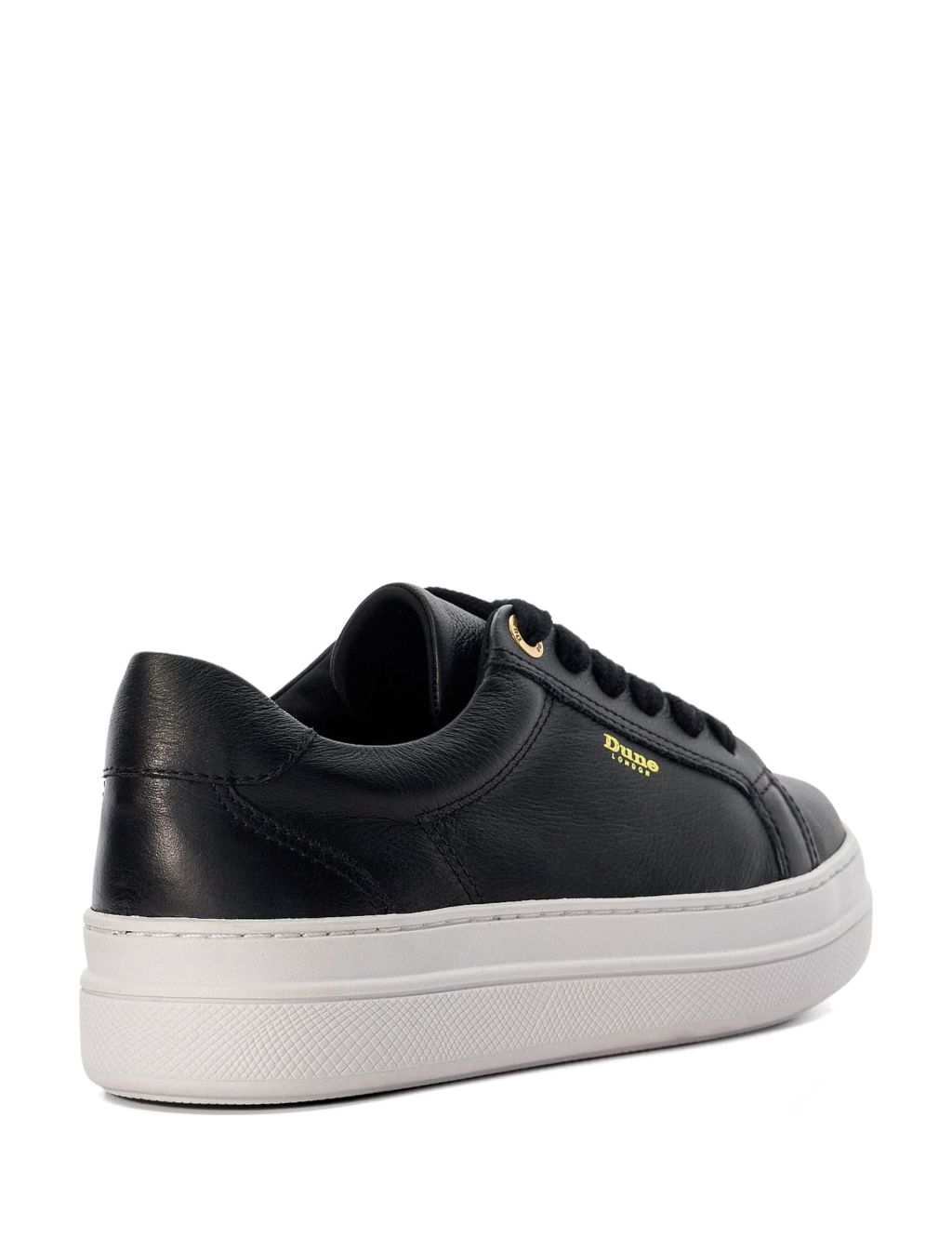 Leather Lace Up Flatform Trainers 2 of 5