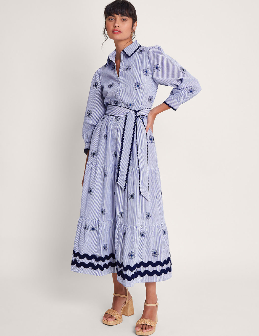 Pure Cotton Collared Midaxi Shirt Dress | Monsoon | M&S