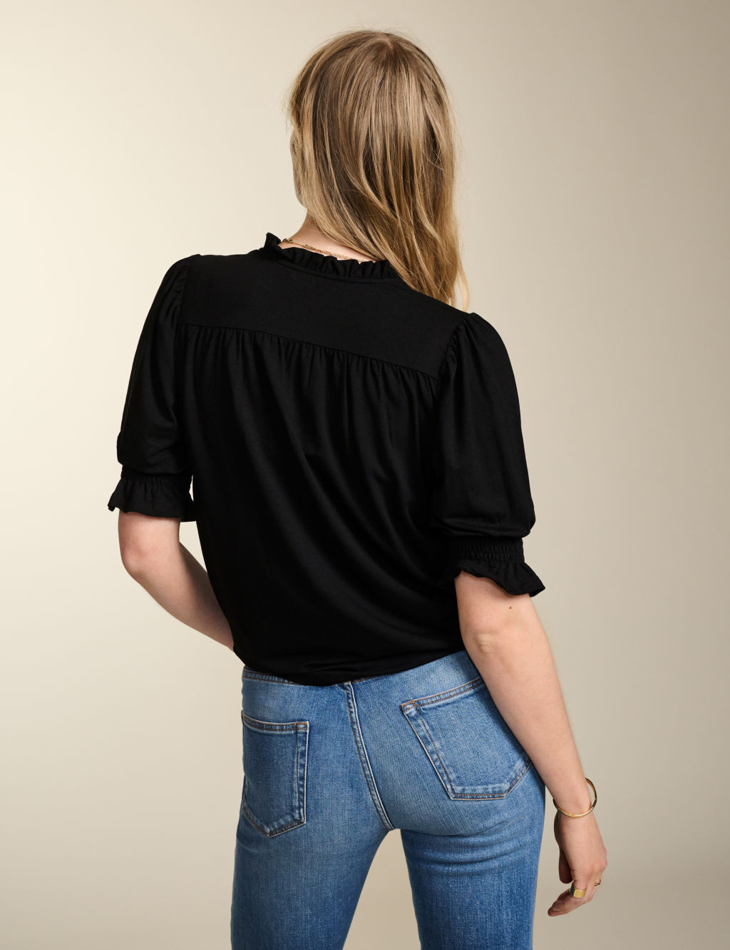 Notch Neck Frill Detail Blouse 5 of 5