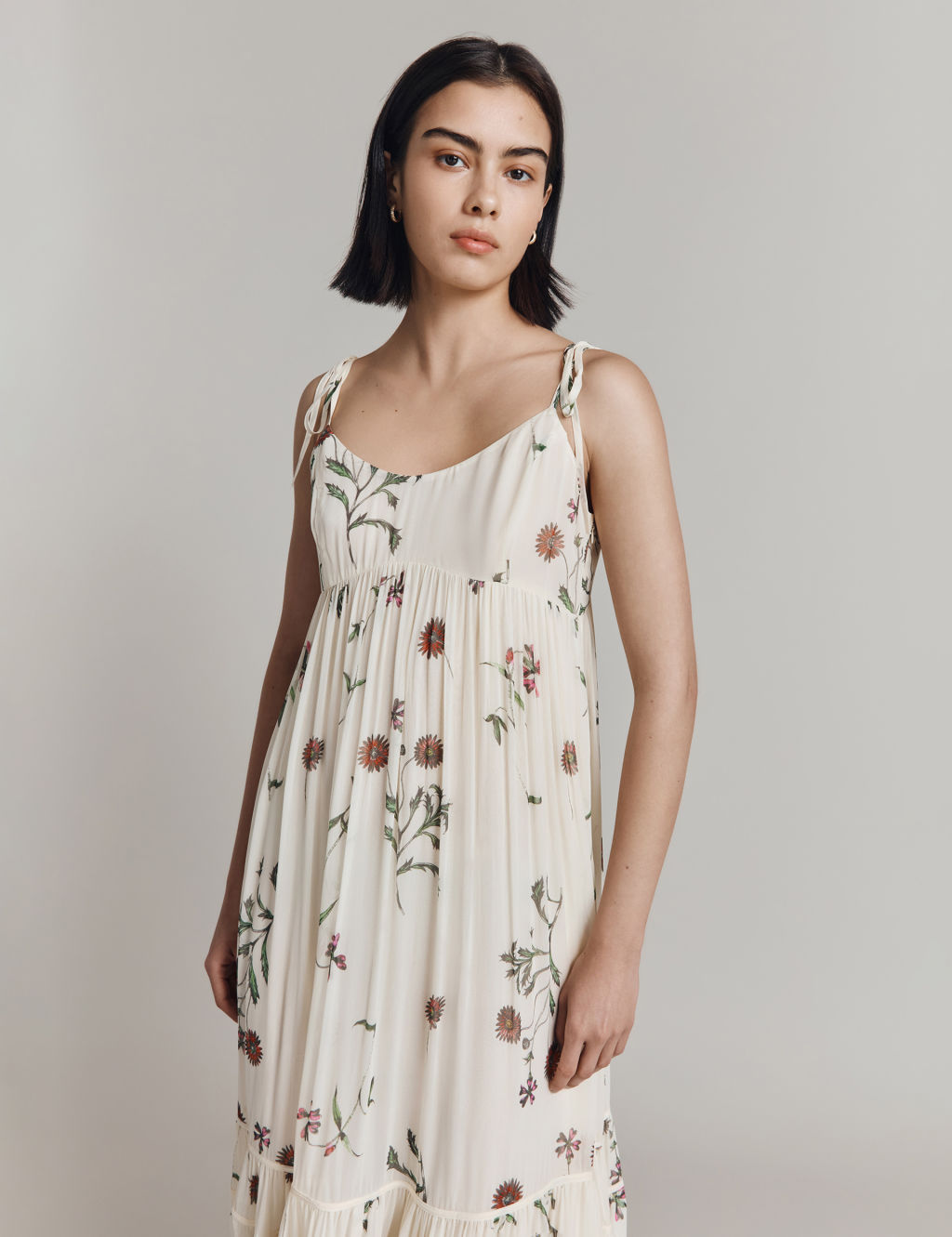 Sheer Floral Maxi Tiered Slip Dress | Ghost | M&S