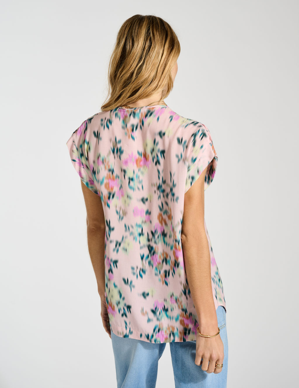 Printed Pleat Detail Blouse 1 of 4