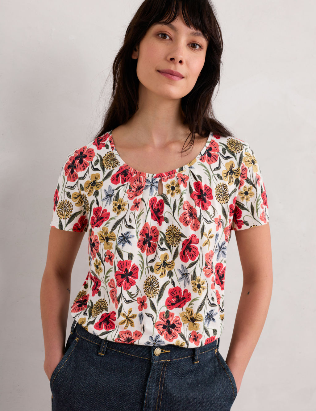 Cotton Rich Floral T-Shirt 2 of 5