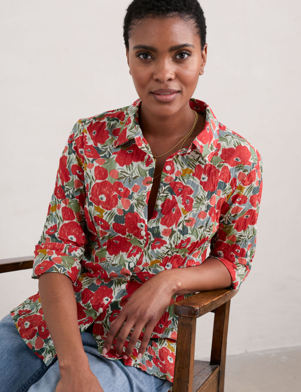 Pure Cotton Floral Shirt | Seasalt Cornwall | M&S