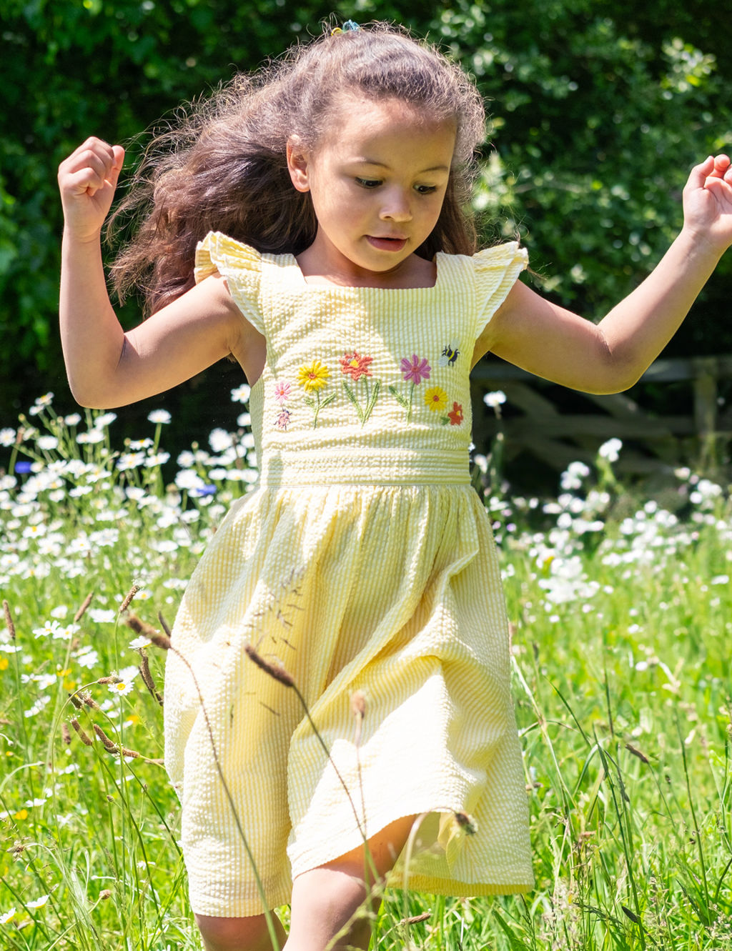 Organic Cotton Floral Dress (2-10 Yrs) 1 of 7