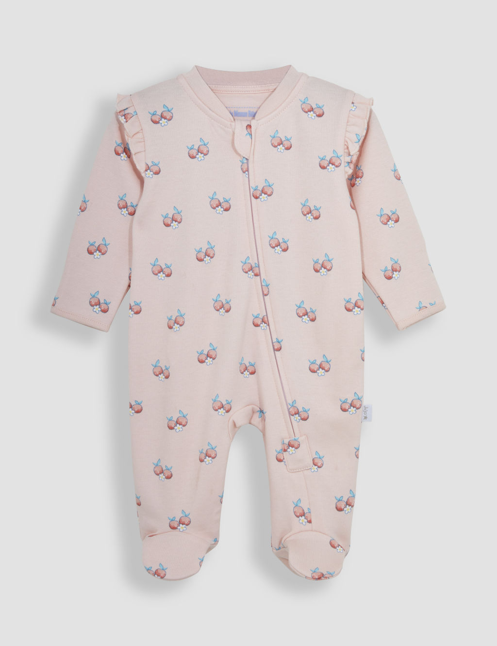 Pure Cotton Fruit Zip Sleepsuit (7lbs-1 Yrs)