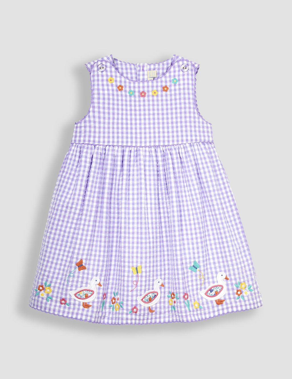 Pure Cotton Gingham Dress (0-7 Yrs)