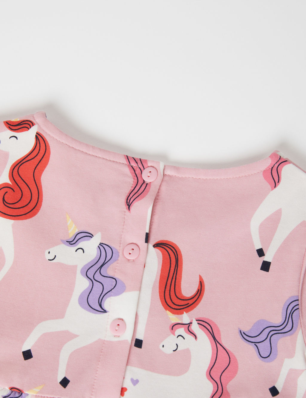 Cotton Rich Unicorn Print Dress (1-7 Yrs) | Polarn O. Pyret | M&S