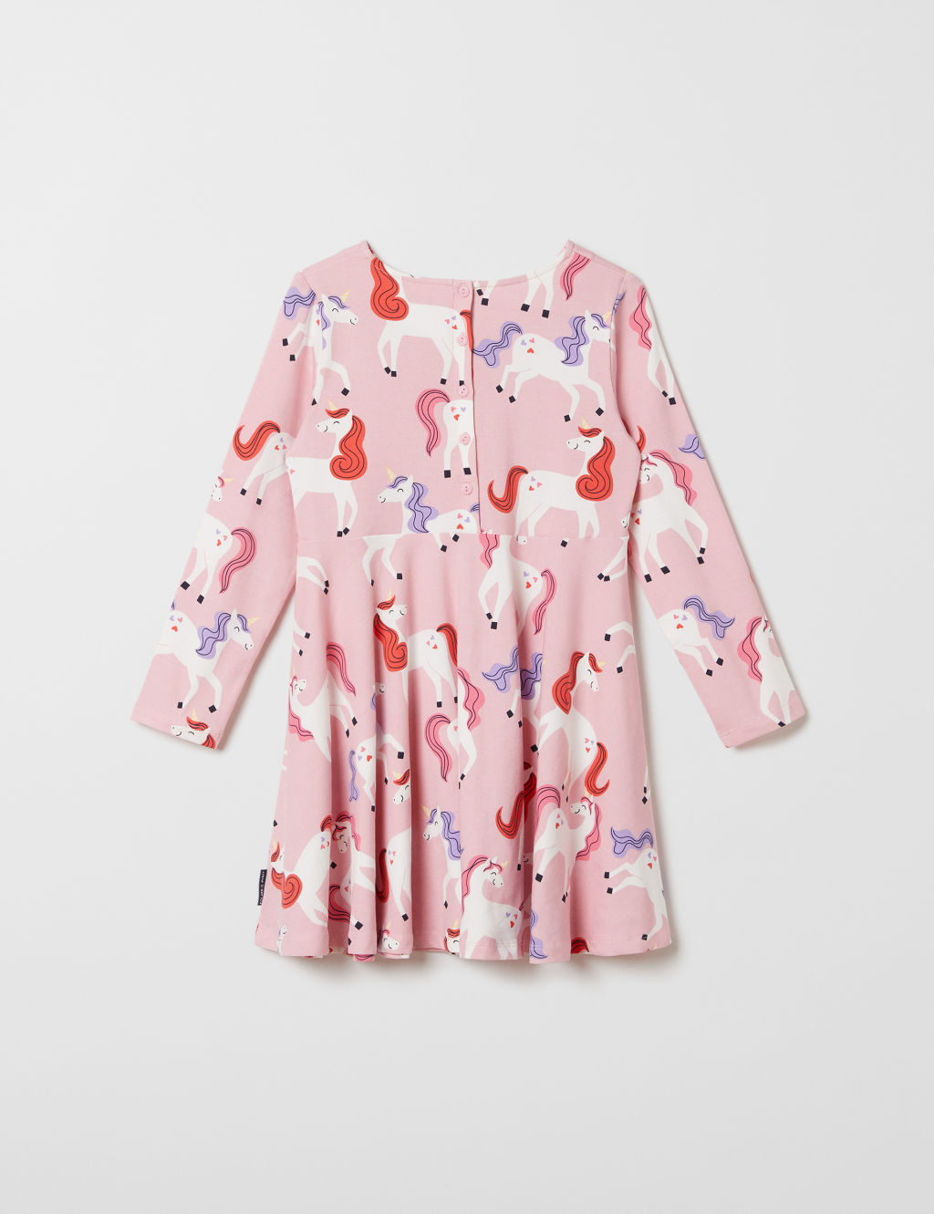 Cotton Rich Unicorn Print Dress (1-7 Yrs) 4 of 7