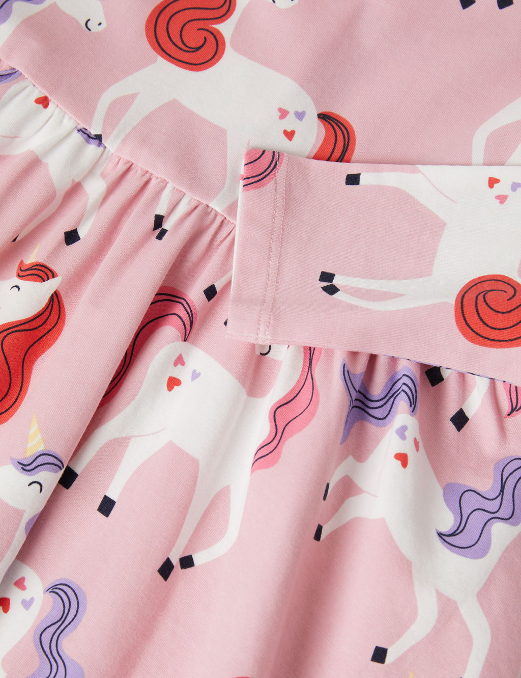 Cotton Rich Unicorn Print Dress (1-7 Yrs) | Polarn O. Pyret | M&S