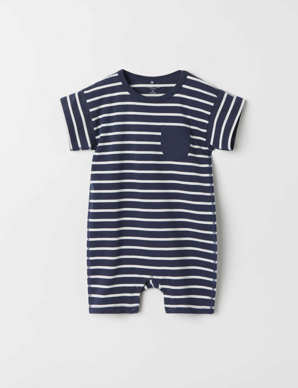 Cotton Rich Striped Romper (7lbs-1 Yrs)