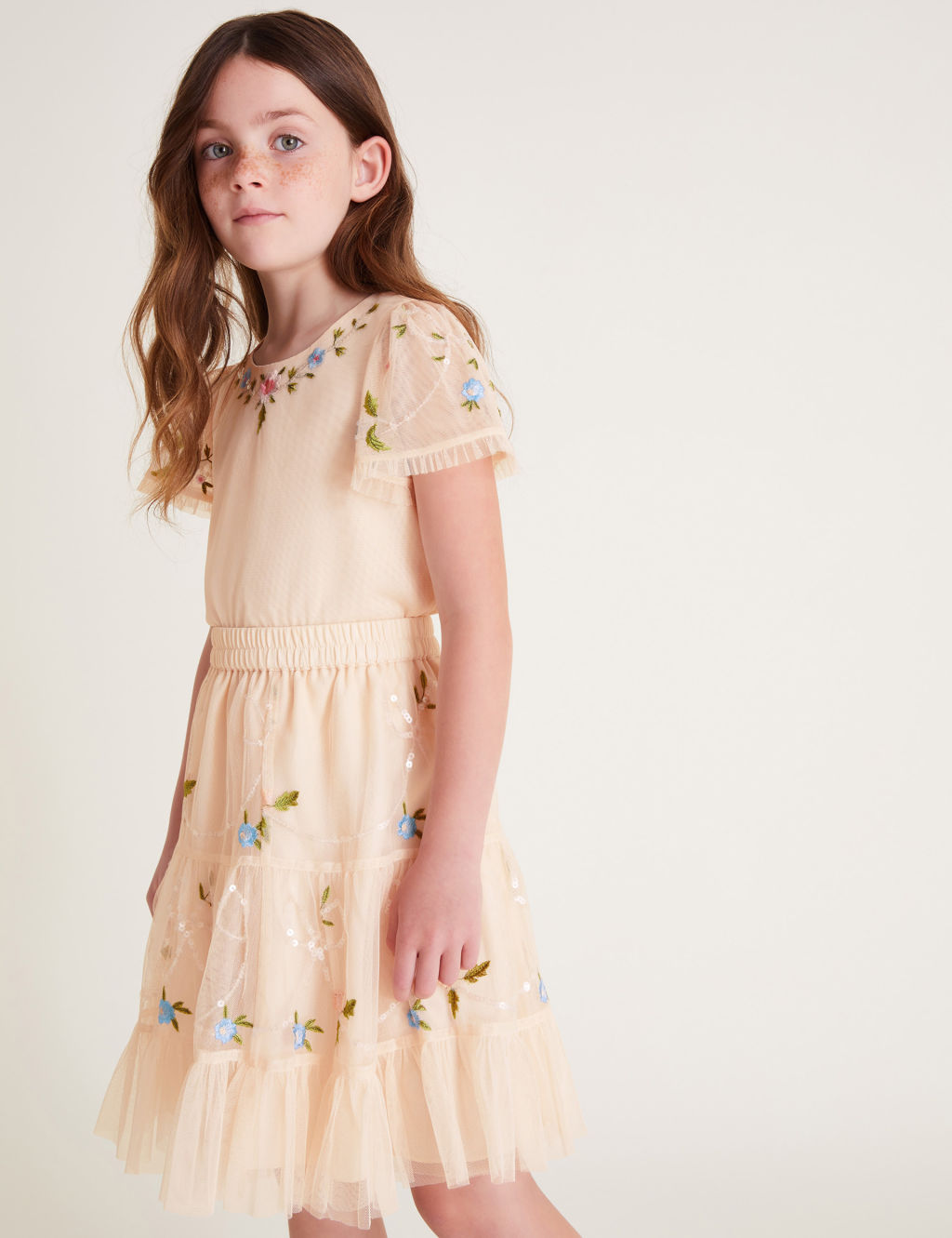 Tulle Embellished Skirt (3-15 Yrs)