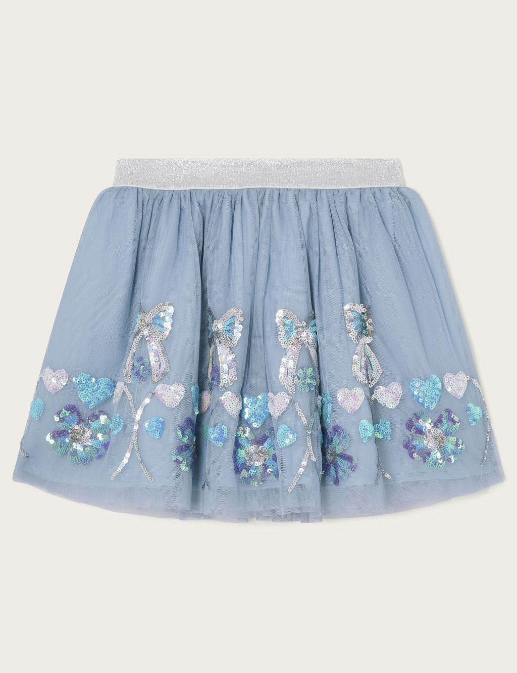Mini Pure Cotton Sequin Skirt (3-13 Yrs)
