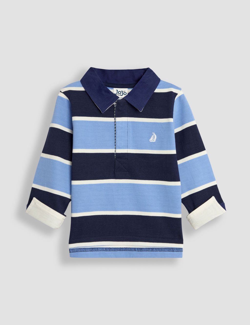 Pure Cotton Striped Rugby Top (6 Mths - 6 Yrs)