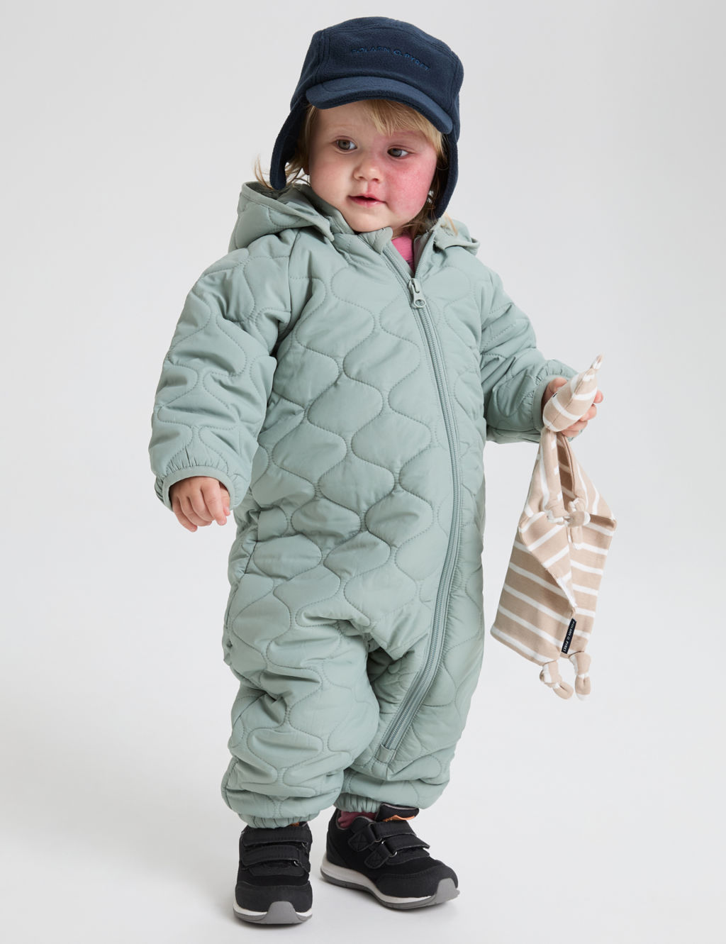 Padded Hooded Zip Pramsuit (1-12 Mths)
