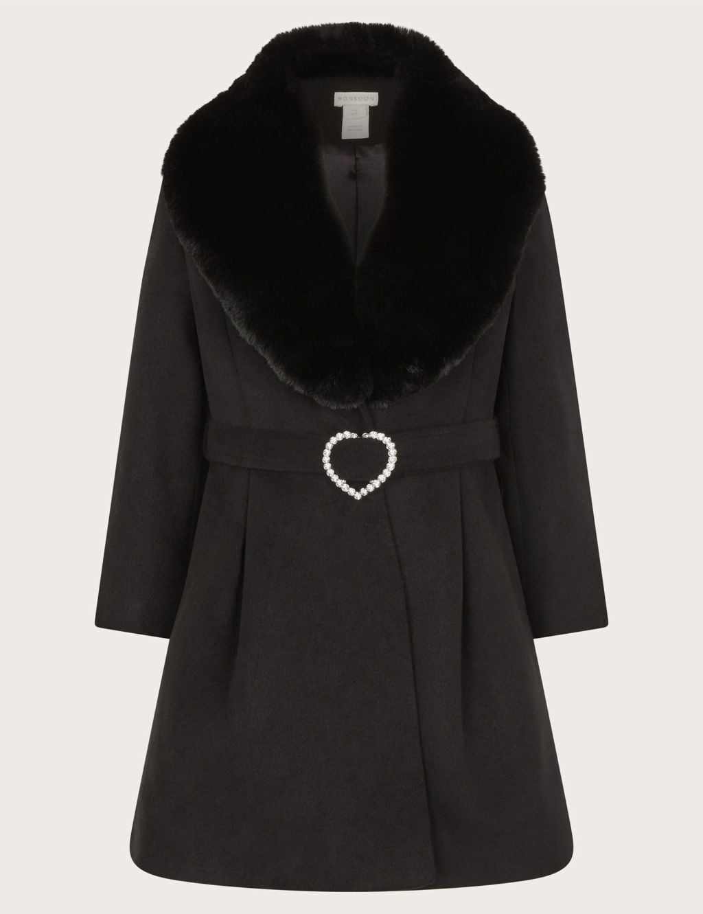 Belted Shawl Collar Coat (3-15 Yrs)