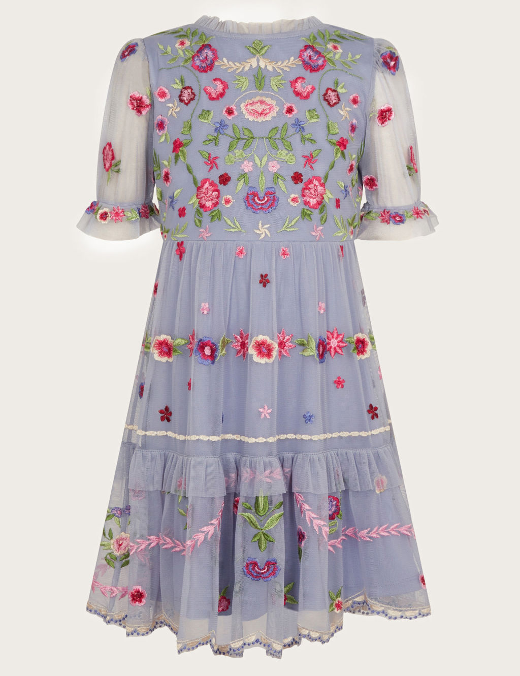 Floral Embroidered Dress (3-15 Yrs)