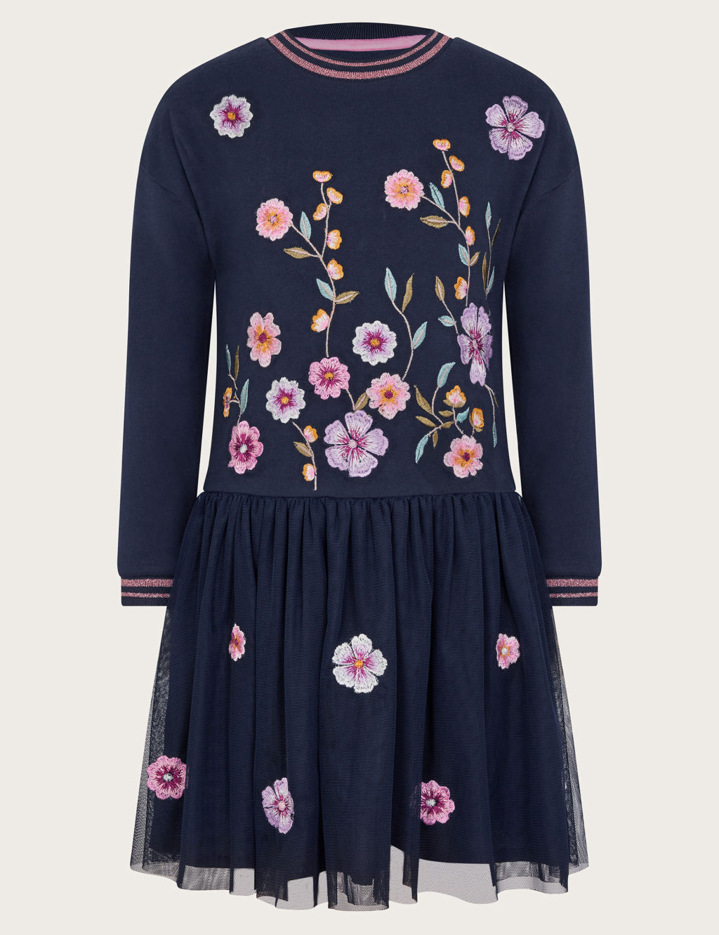 2-in-1 Cotton Floral Dress (3-13 Yrs)