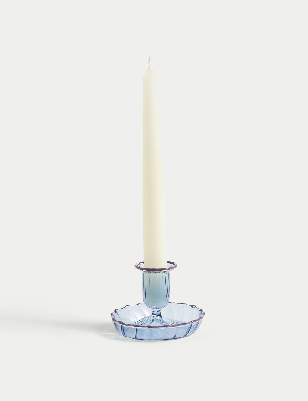 Glass Dinner Candle Holder