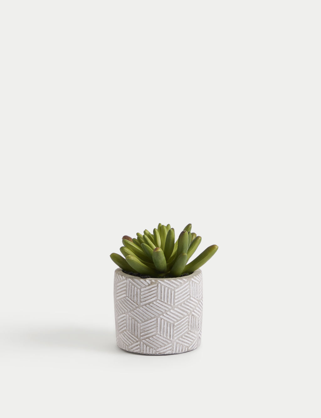 Artificial Mini Succulent in Concrete Pot 1 of 6