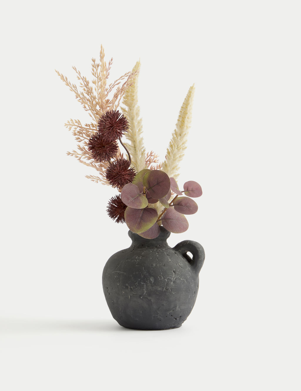 Artificial Dried Arrangement in Cement Vase 3 of 3