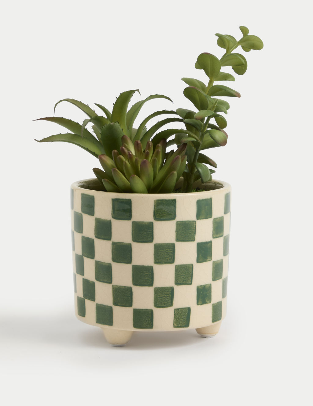 Artificial Succulents in Ceramic Pot
