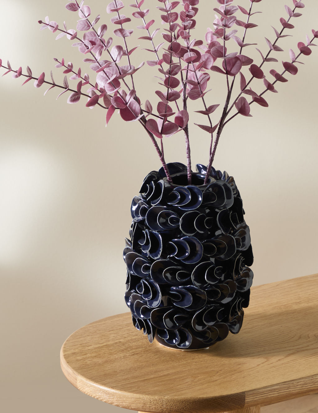 Layered Petal Ceramic Vase