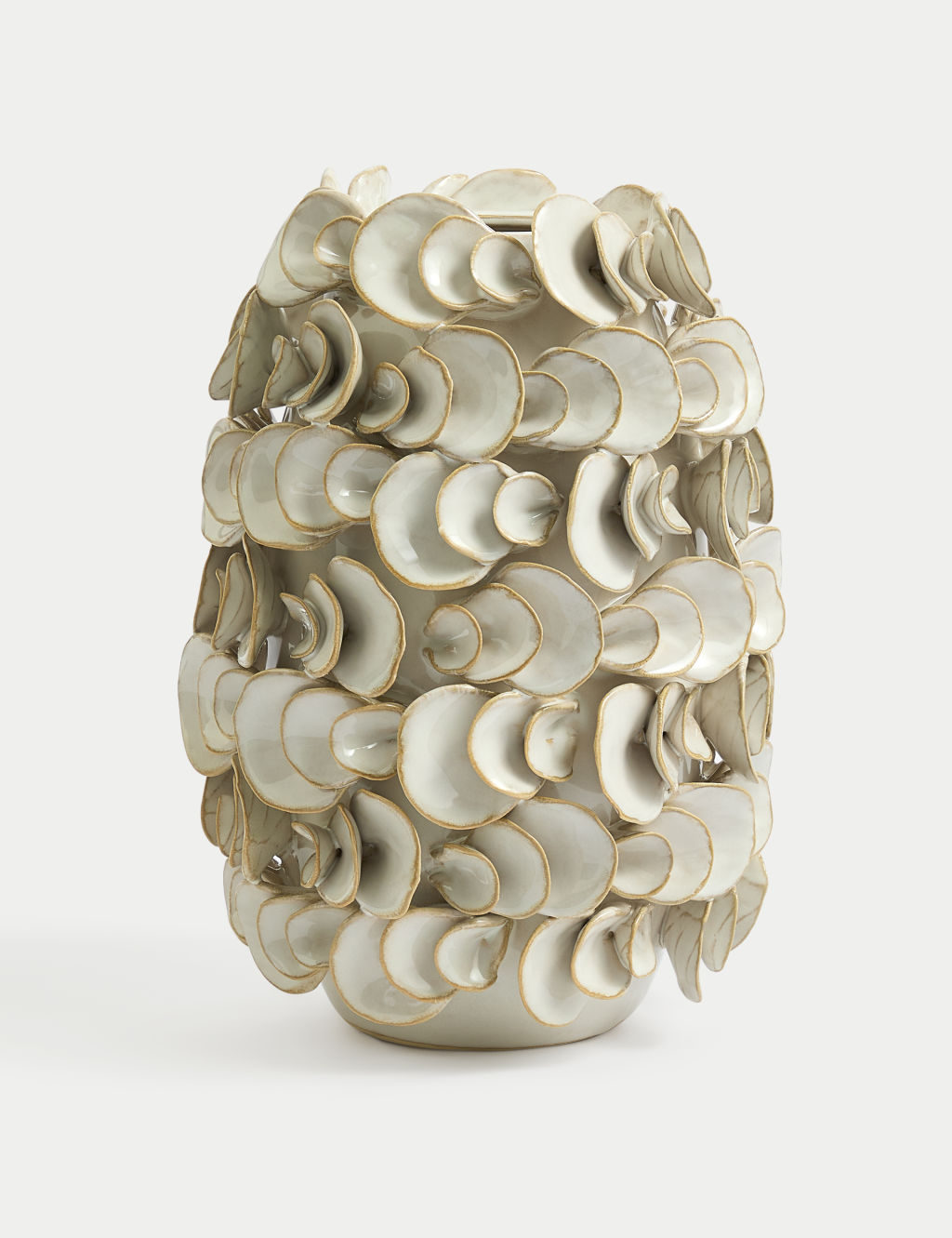 Layered Petal Ceramic Vase