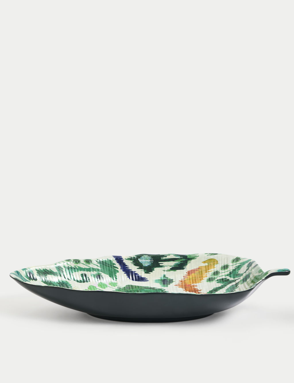 Ikat Brights Leaf Picnic Platter 1 of 5