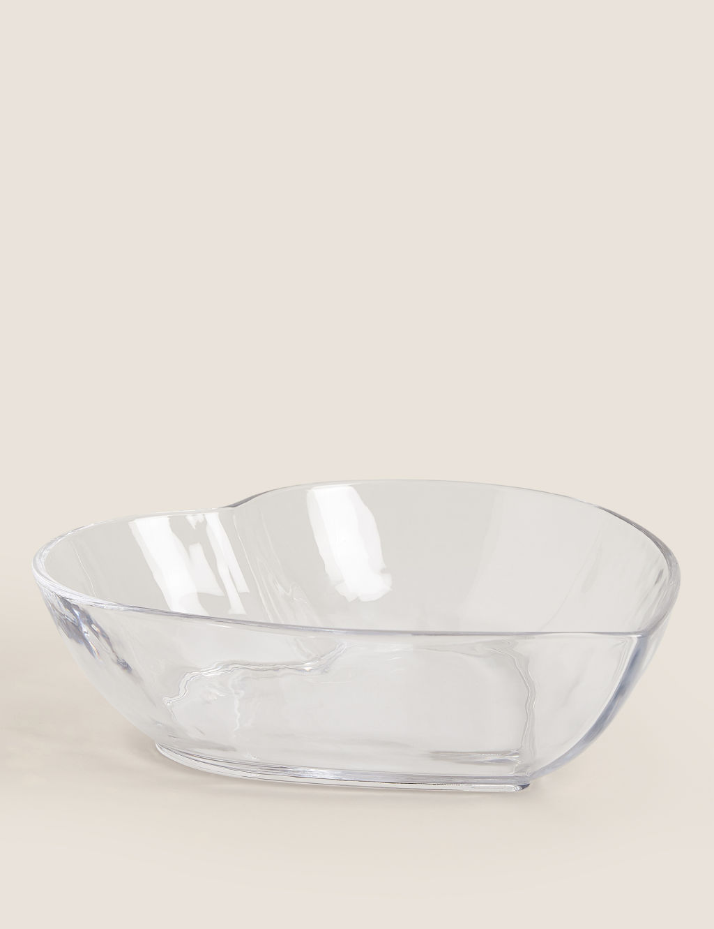 Large Glass Heart Serving Bowl 1 of 5