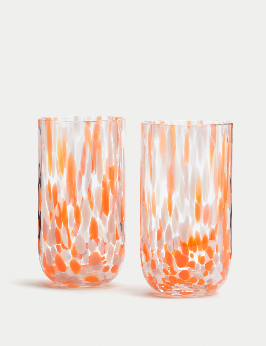 Set of 2 Speckled Hi Ball Glasses 2 of 5