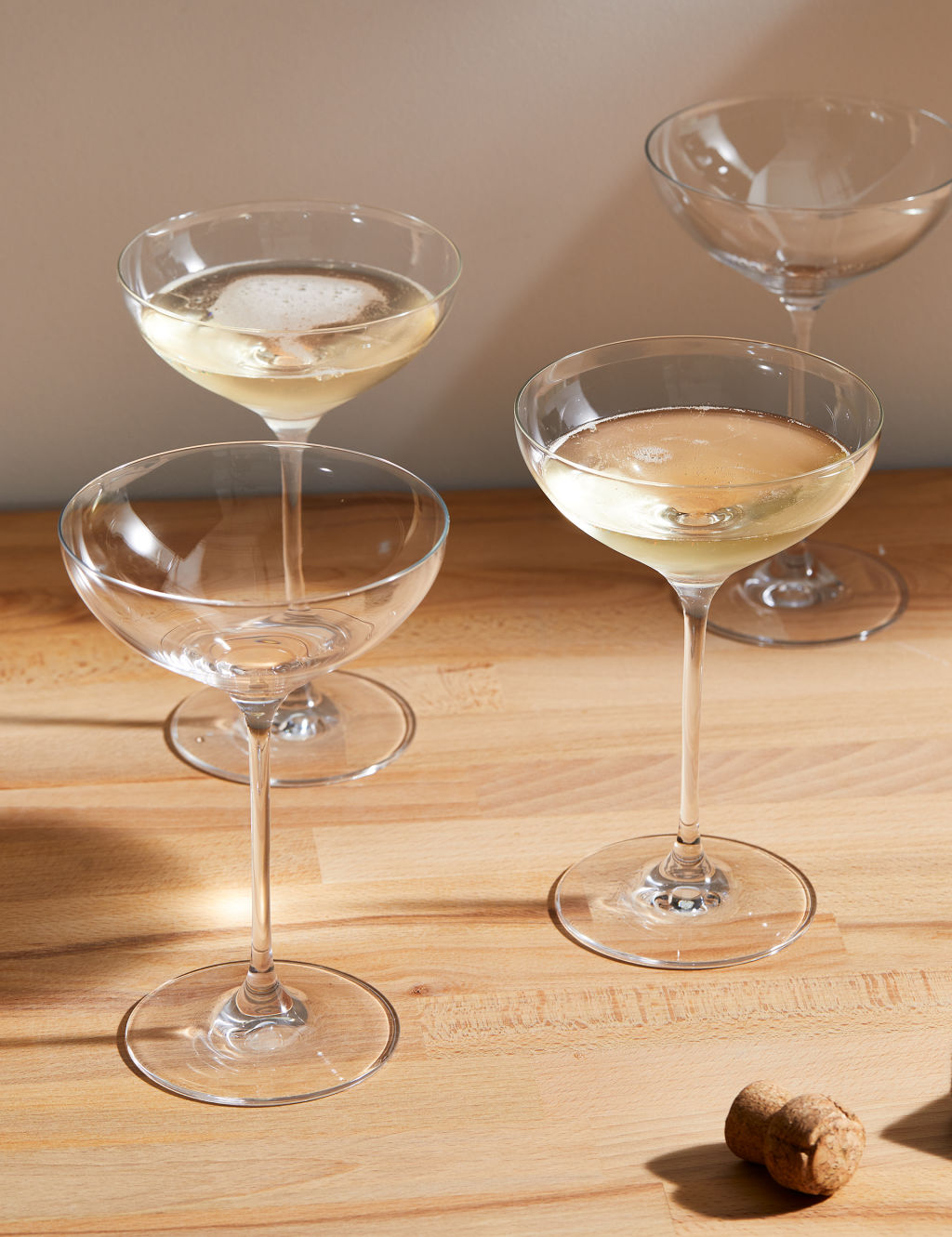 Set of 4 Champagne Saucers