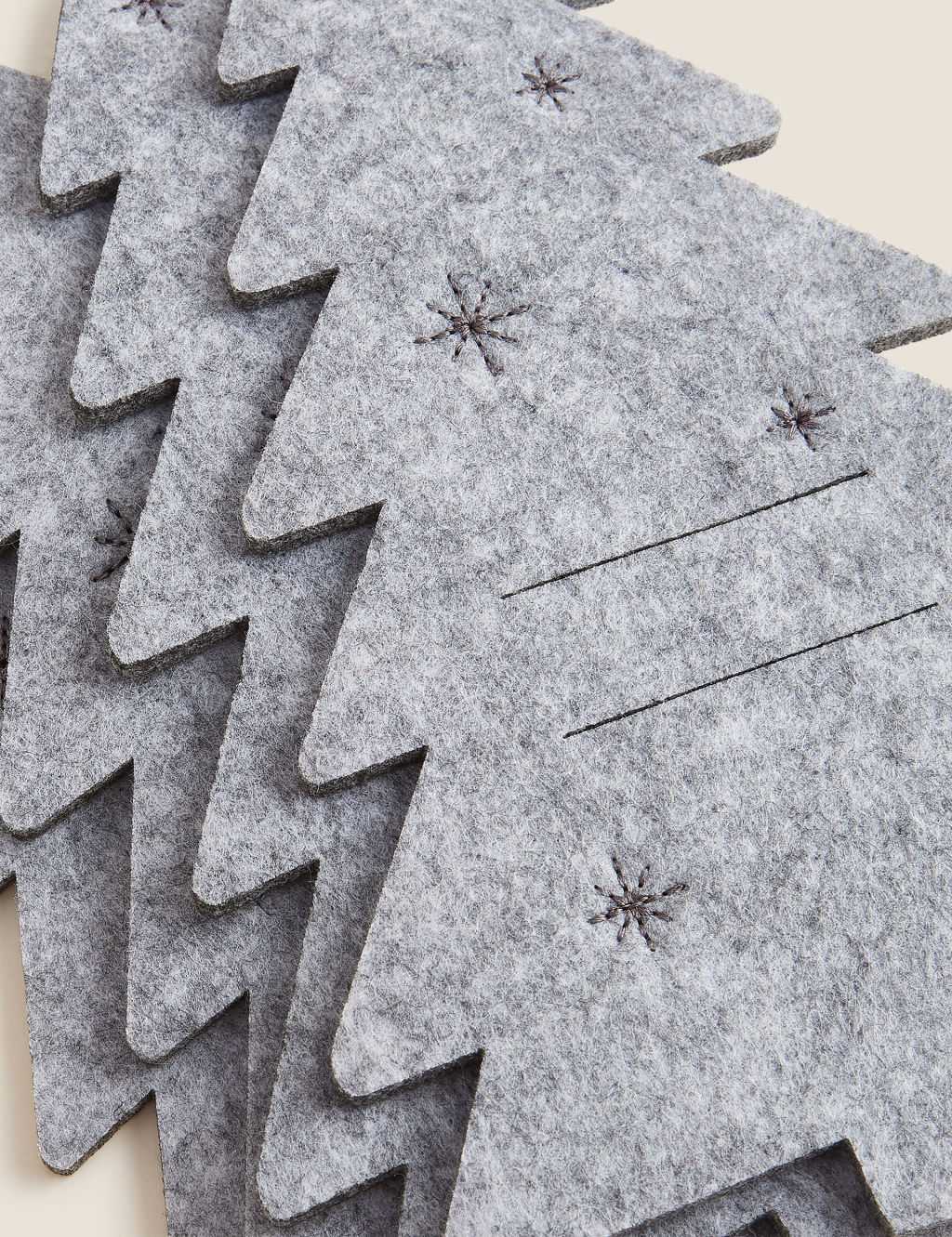 Set of 4 Christmas Felt Cutlery Holders M&S Collection M&S