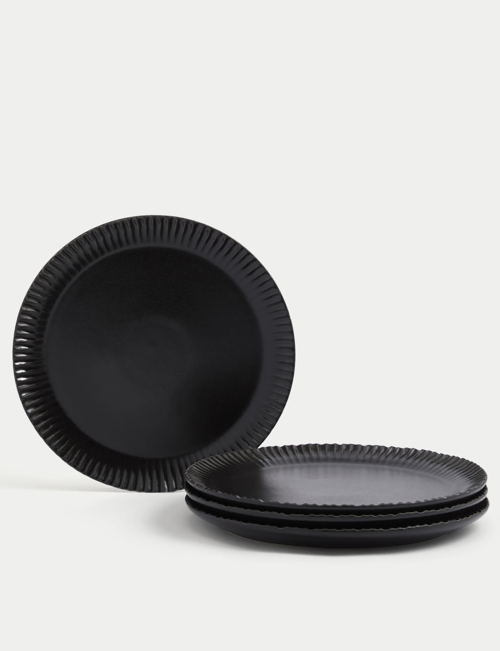 Set of 4 Textured Dinner Plates