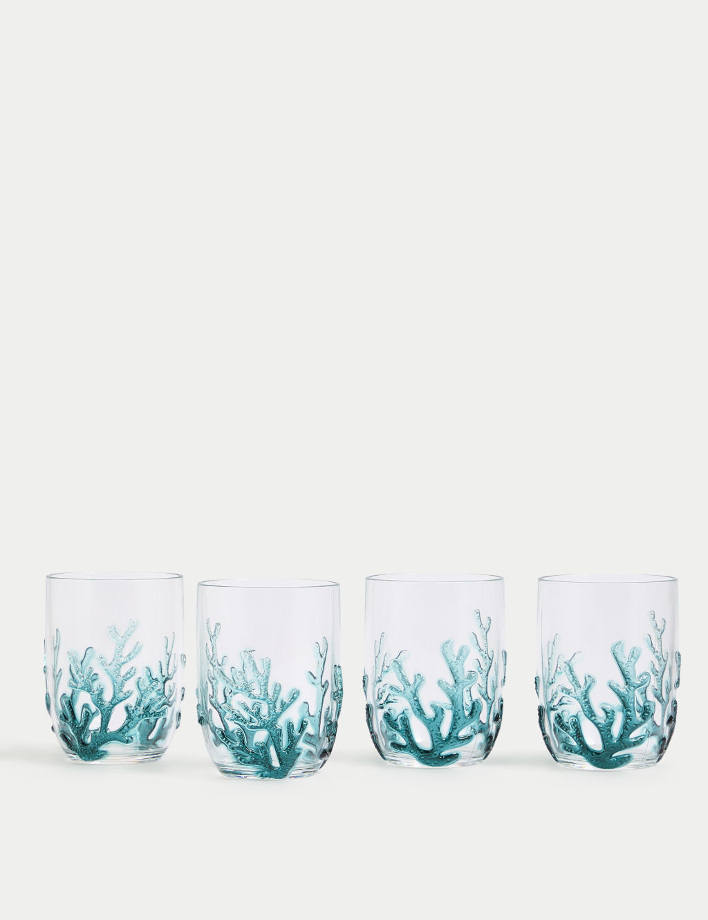 Set of 4 Summer Resort Picnic Tumblers