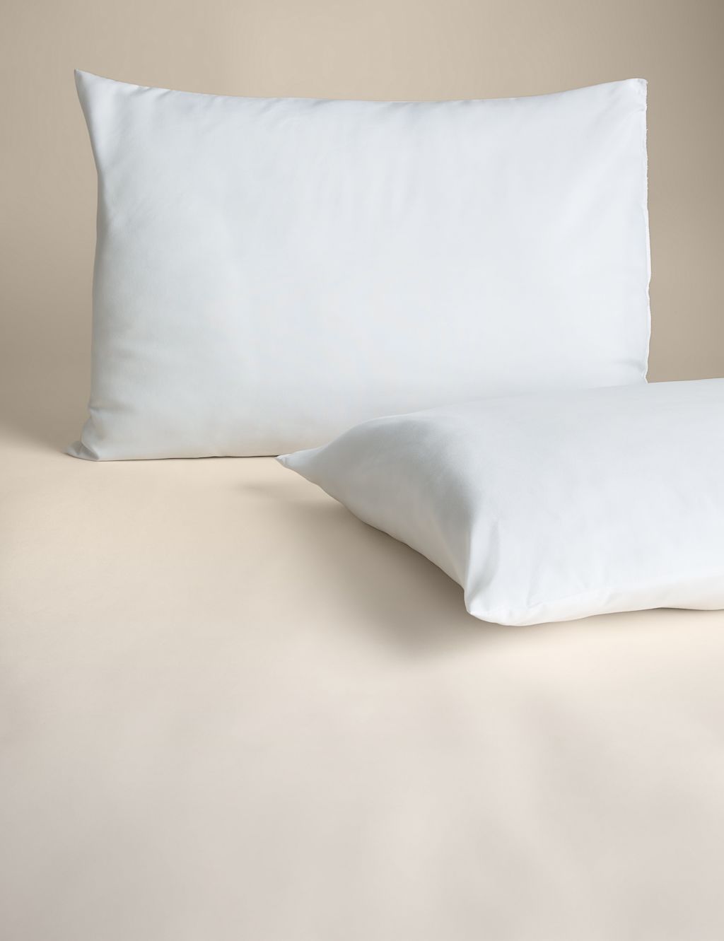 2pk Microfibre Medium Pillows M&S Collection M&S