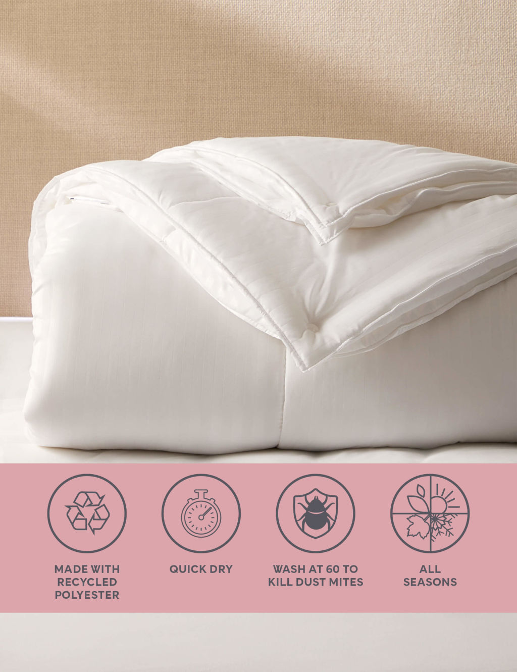 Supremely Washable 13.5 Tog All Season Duvet