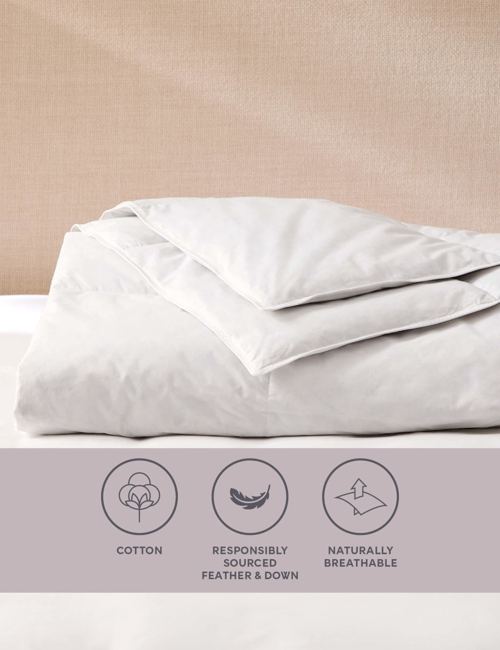 Goose Feather & Down 4.5 Tog Duvet 1 of 2