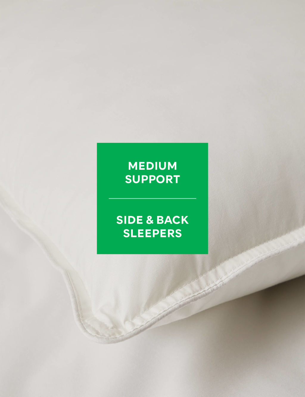 2pk Ultimate Comfort Cotton Medium Pillows M&S Collection M&S