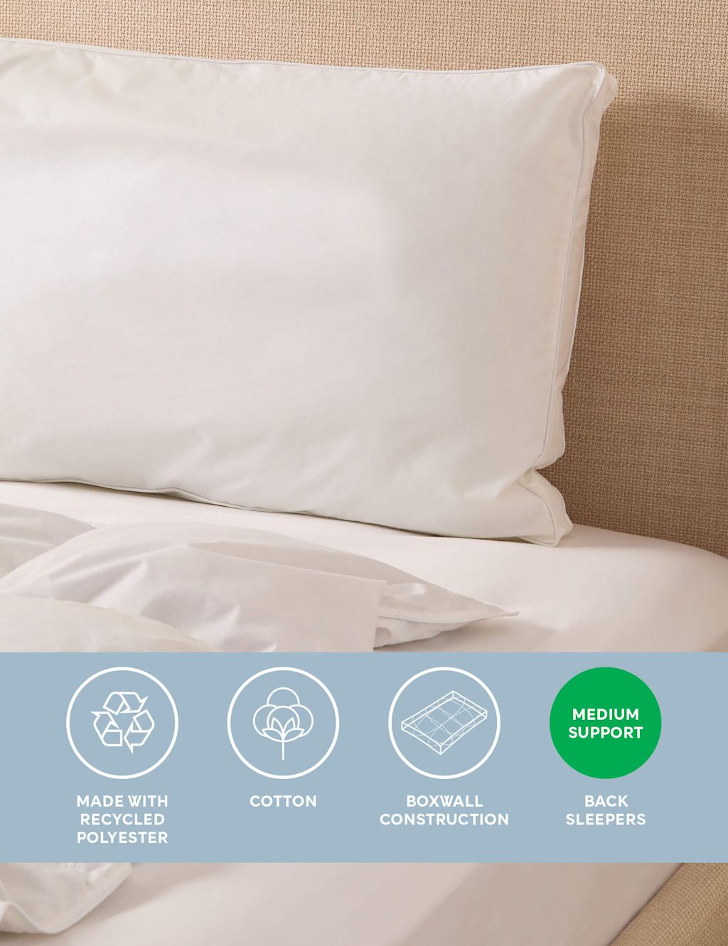 Back Sleeper Walled Pillow