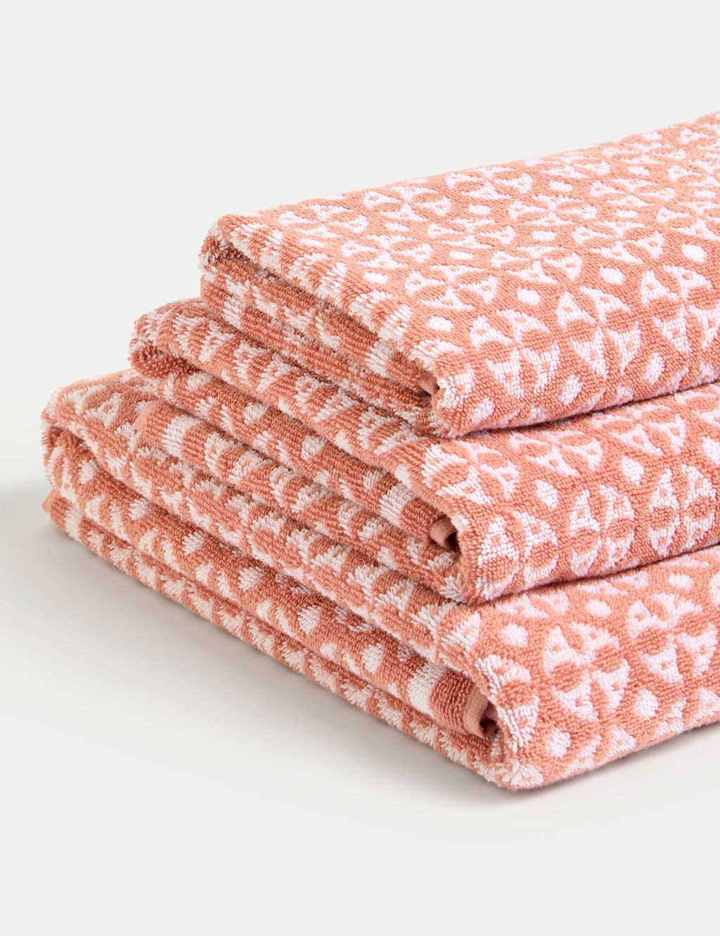 Pure Cotton Geometric Towel
