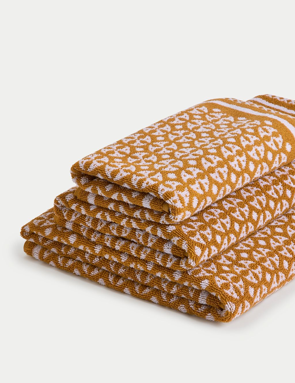 Pure Cotton Geometric Towel