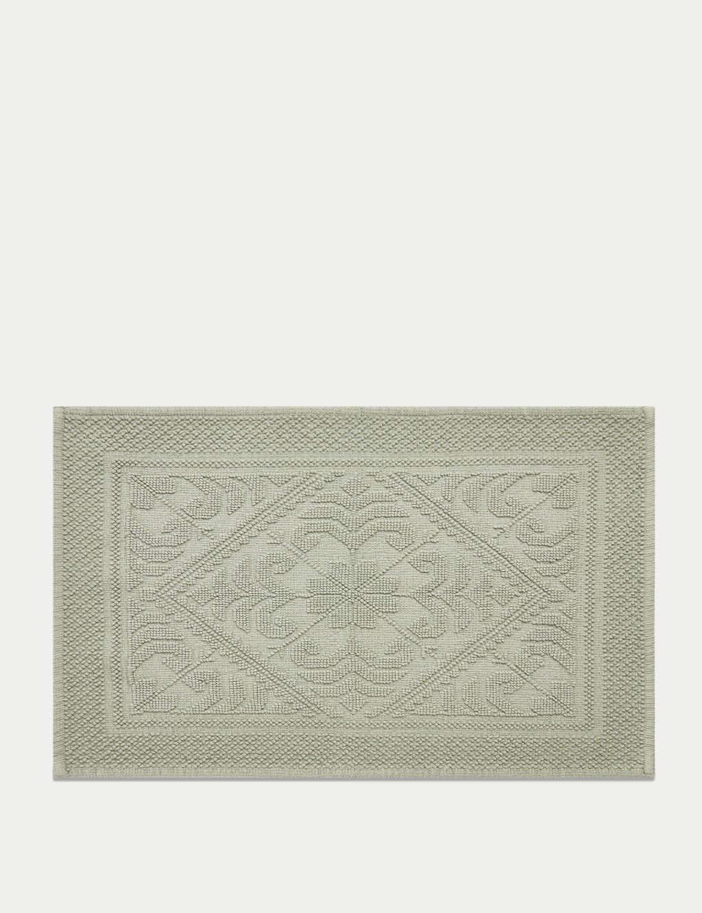 Pure Cotton Damask Bath Mat