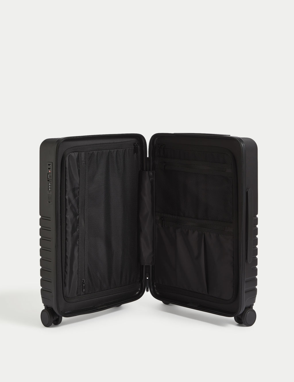 Hybrid 4 Wheel Hard Shell Cabin Suitcase M&S Collection M&S