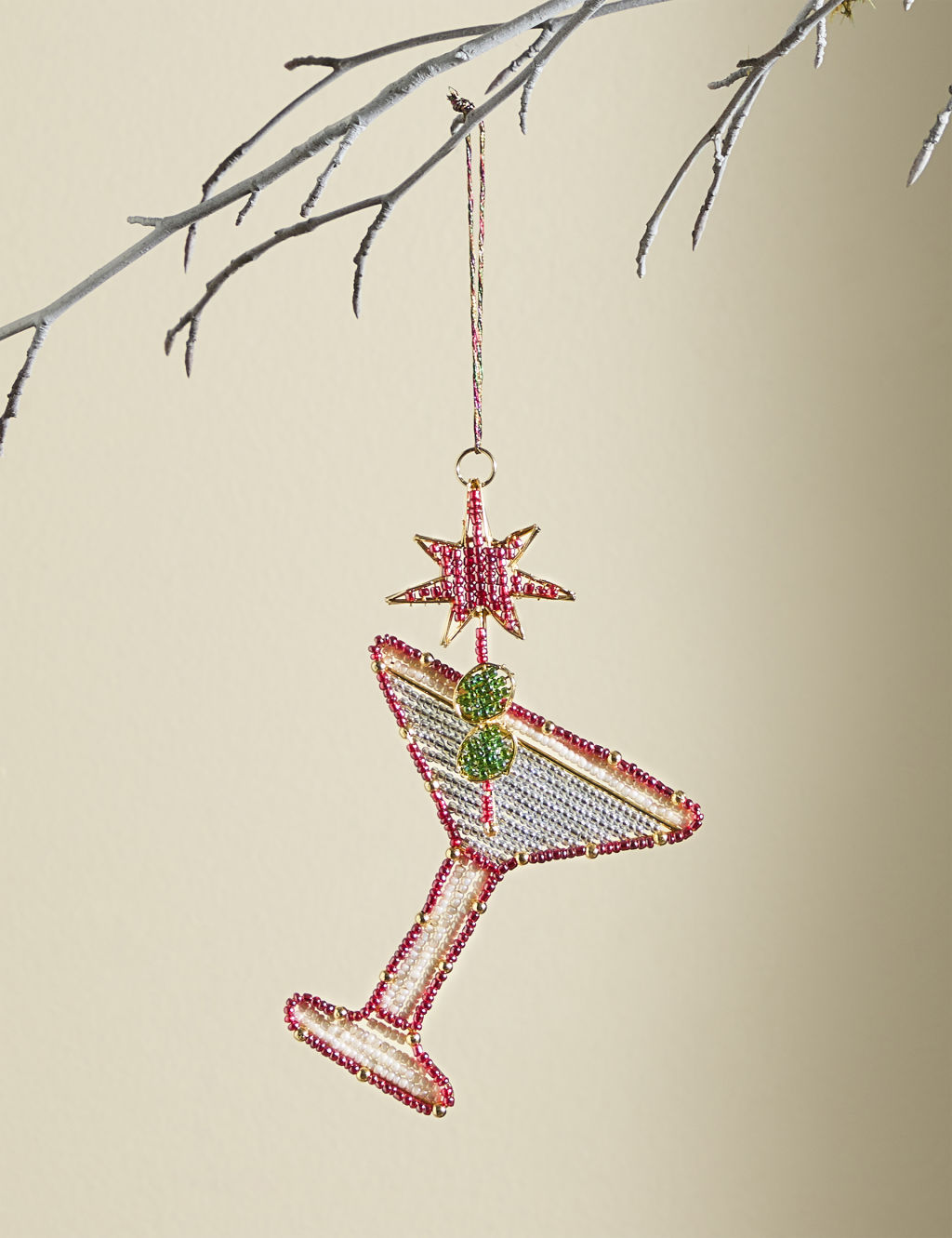 Beaded Cocktail Hanging Decoration