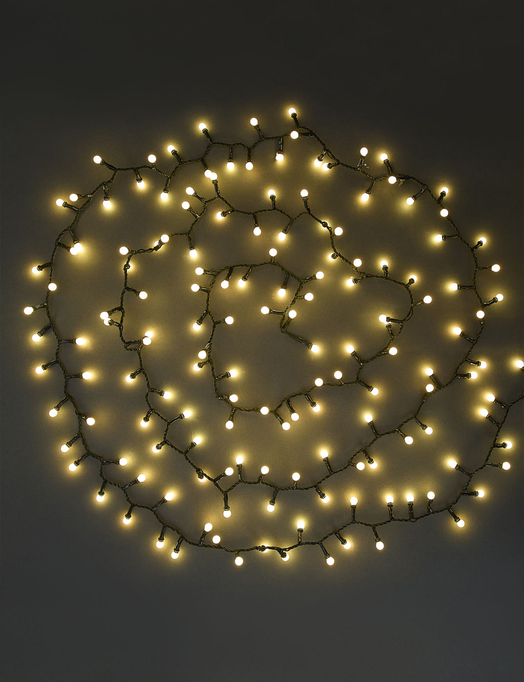 300 Warm White Cluster Ball Mains Lights