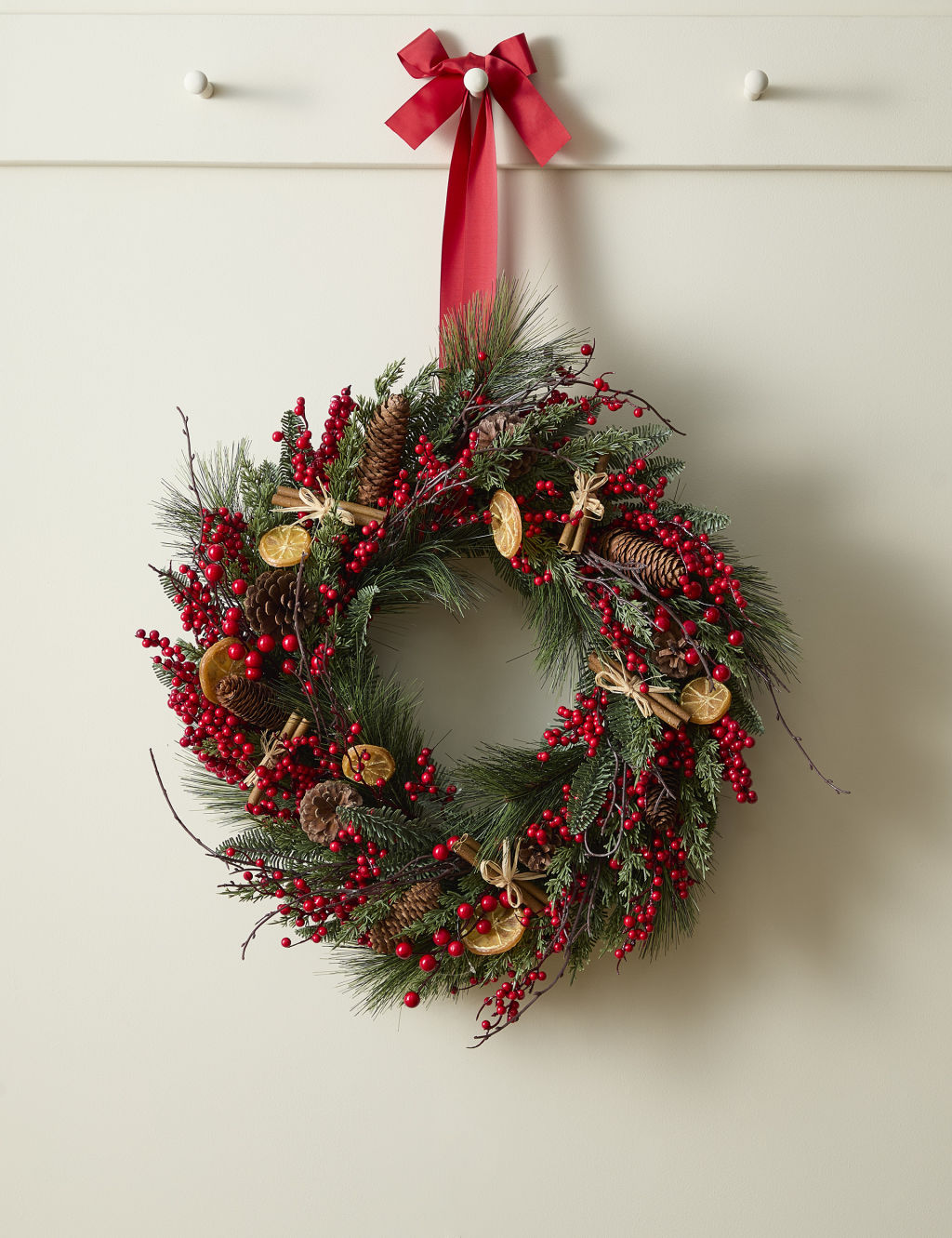 Berry, Cinnamon and Orange Wreath