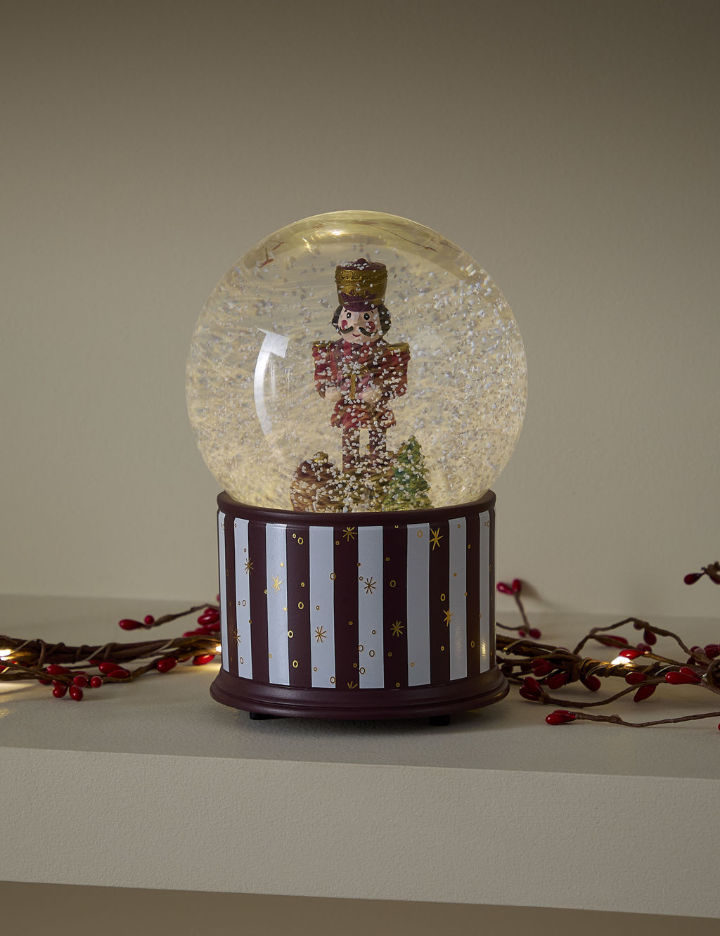 Light Up Musical Nutcracker Snow Globe